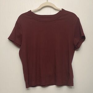 Old navy snug cropped ribbed tee